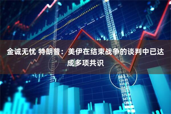 金诚无忧 特朗普：美伊在结束战争的谈判中已达成多项共识
